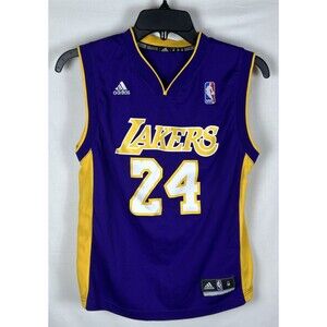 Adidas Purple/Yellow Boy's Size M Kobe Bryant #24 LA Lakers Boy's Size NOT BLUE